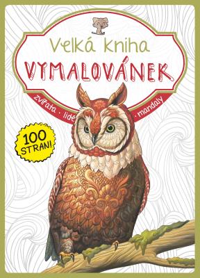 Velká kniha vymalovánek - olivová