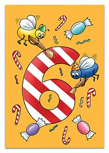 Přání K - Číslo dětské 6