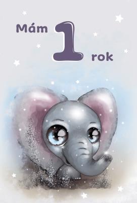 Přání K - Číslo dětské 1