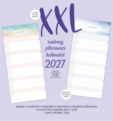 XXL rodinný plánovací kalendář 2027