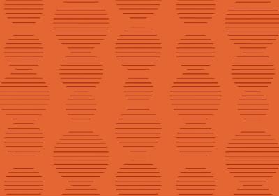 Obálka C6 barevná - oranžová pruhovaná kolečka